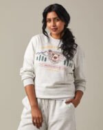 Bear Unisex French Terry Crewneck - Cloud Marl